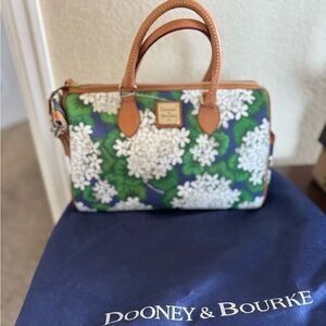 Floral Blue and Green Handbag - Dooney & Bourke